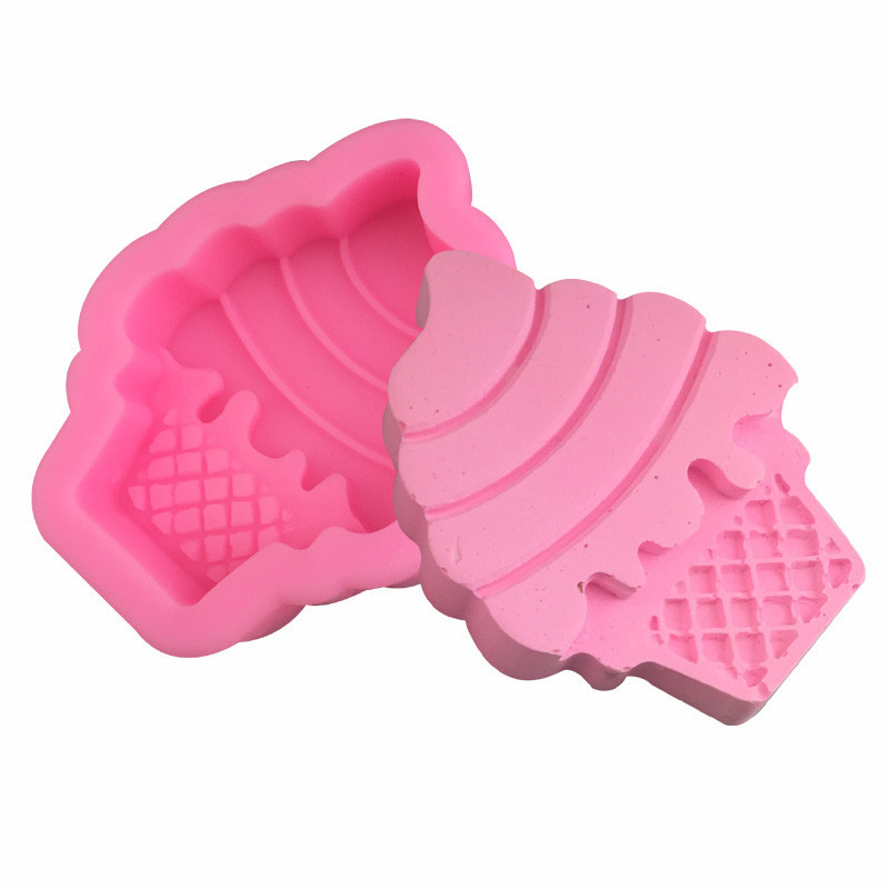 3D Ice Cream Cone Chocolate Silicone Baking Mould Chocolate Candy Polymer Clay Molds DIY Party Cake Decorating Tools 1222949-image-795378772