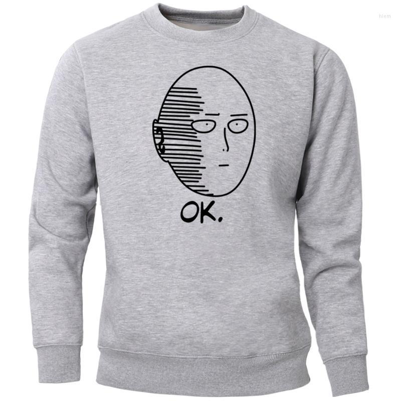 

Men' Hoodies One Punch Man Sweatshirt Men OK Saitama Crewneck Sweatshirts Winter Jumper Warm Funny Japan Anime Streetwear Sportswear, Dark blue 5