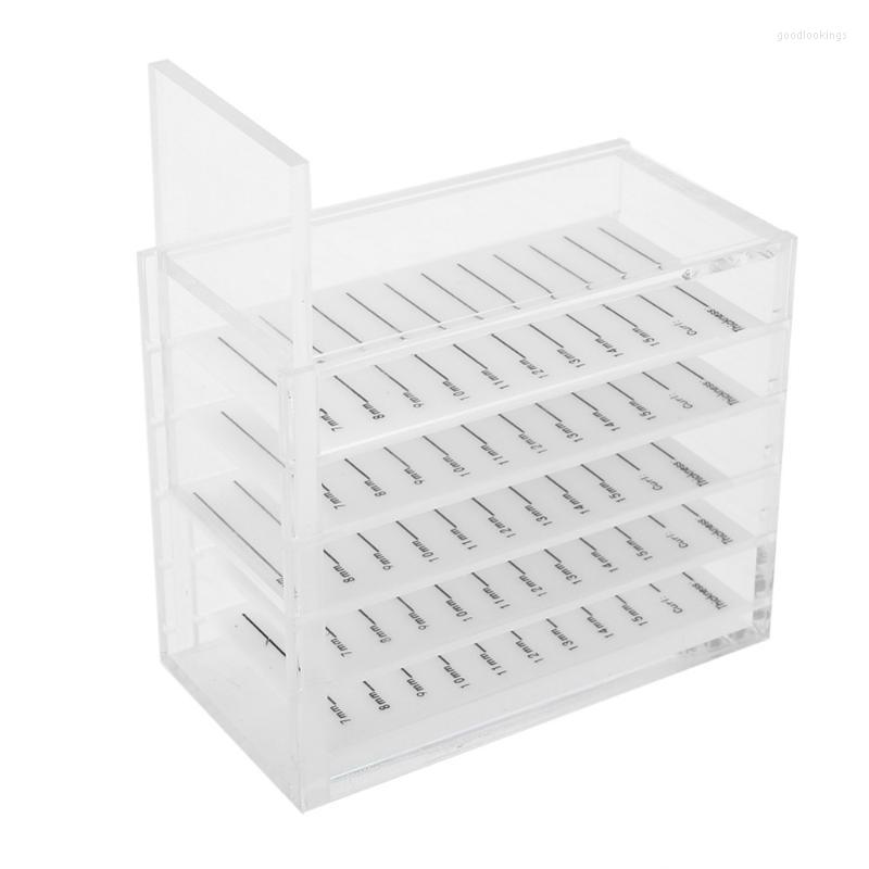 

False Eyelashes 2022 Brand 5 Layers Eyelash Storage Box Plastic Boxes Organizer Grafting Glue Pallet Holder