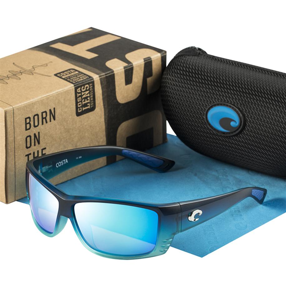 

Costa Brand Polarized Sunglasses Classic Square Sun Glasses for Men Male Coating CAT CAY Goggles Driving Eyewear UV400 Shades Gafas284M