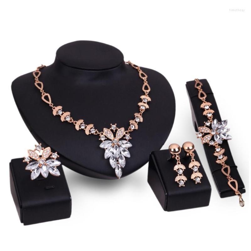 

Jewelry Sets Women Rhinestone Grape Pendant Necklace Stud Earrings Ring Bracelet Set Clavicle Chain Statement, Picture shown