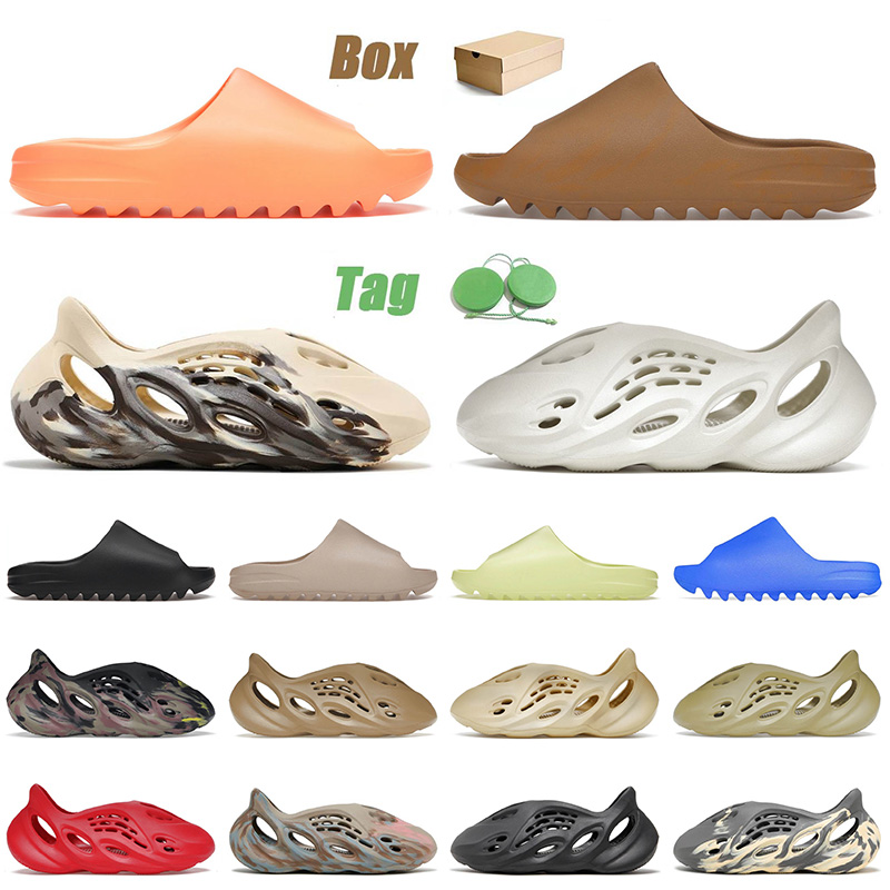 

2022 With Box designer mens women sliders slippers size 13 slides Mx Carbon Sulfur Sand Cream Clay Enflame Orange Ochre Azure runr outdoor fashion sandals, Desert sand
