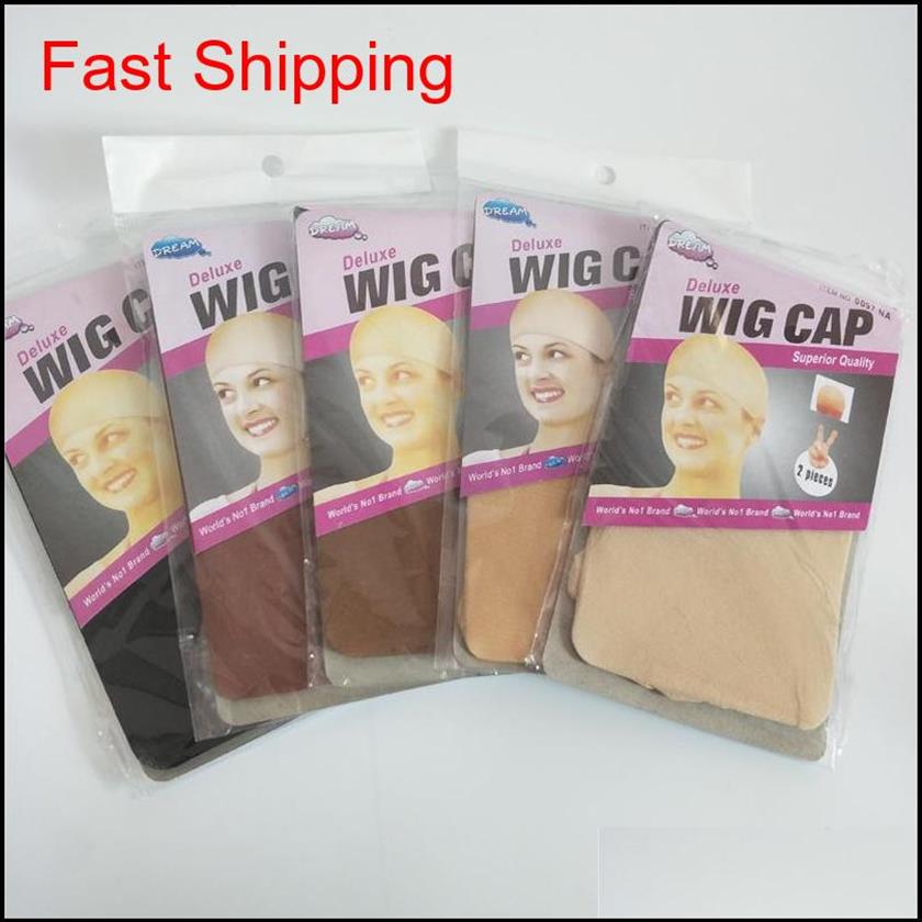 

Deluxe Wig Cap 24 Units12bags Hairnet For Making Wigs Black Brown Stocking Wig Liner Cap Snood Nylon Me qylNyF babyskirt232d