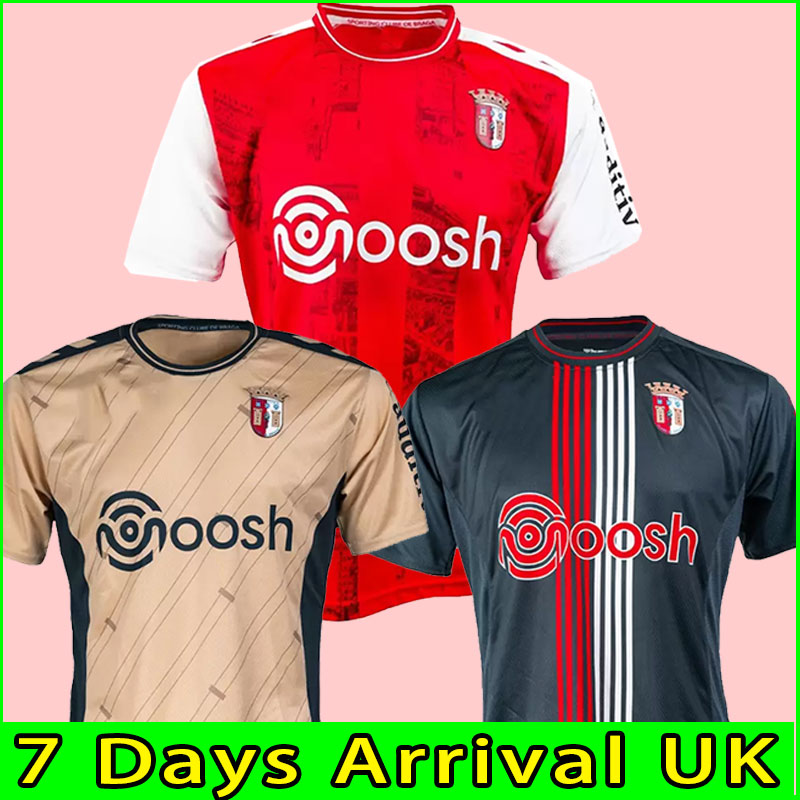 22/23 SC Braga Soccer Jerseys 2022 2023 Sporting Club de Braga Football Shirts Galeno Paulinho R.Horta Medeiros Castro Ricardo Esgaio Men Uniform
