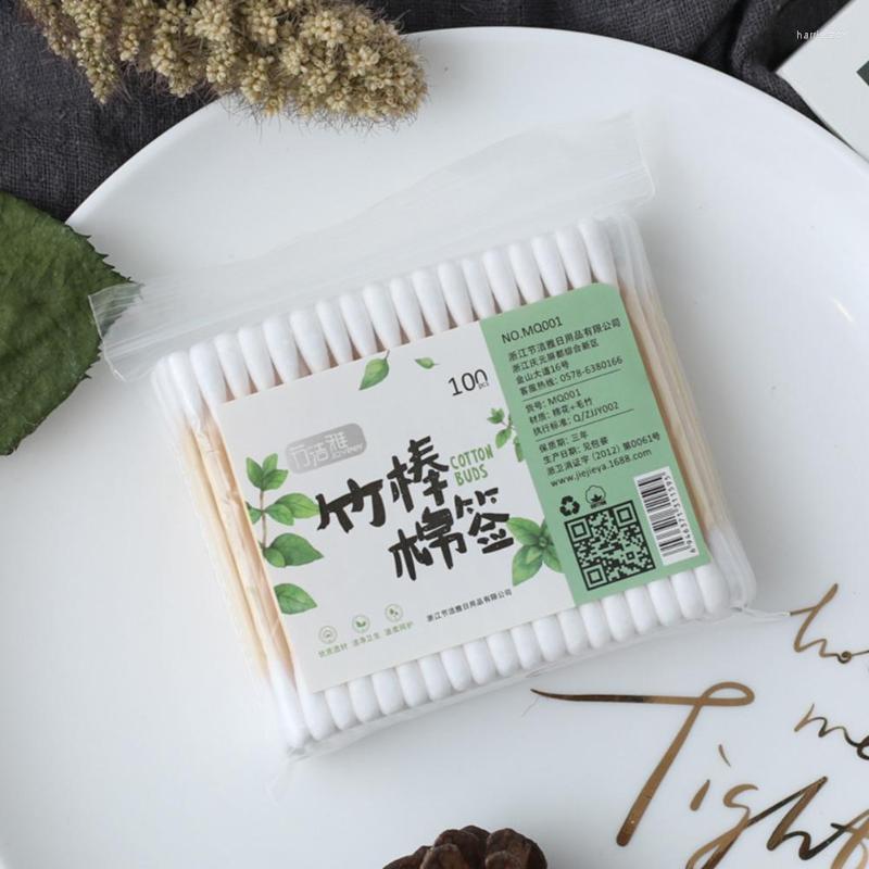 

Makeup Tools 10/100pcs Cotton Swab Eco-Friendly Bagged Disposable Buds Beauty Salon Tool Tattoo Cleaning Stick