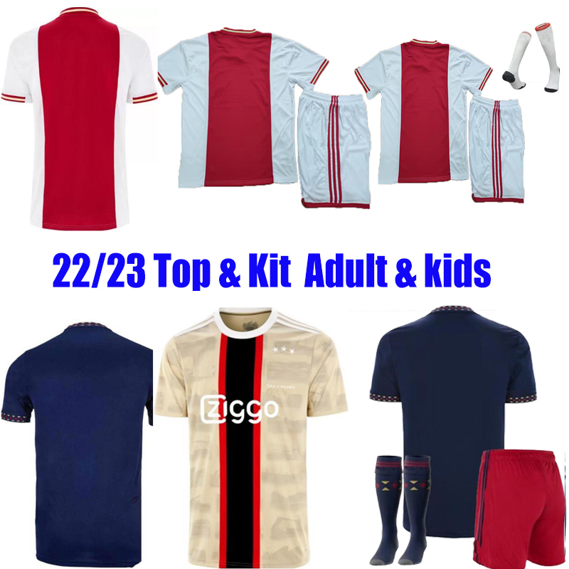 

2022 2023 TADIC soccer jersey Marley football shirt BERGHUIS HALLER 2022 2023 AJAXS Home Away Third BLIND KLAASSEN GRAVENBERCH mens Adult kids Tops Kits