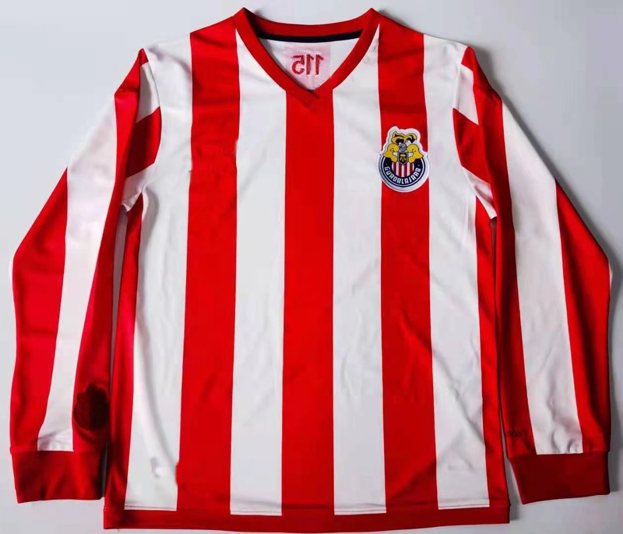 

115th anniversary man long sleeve Chivas soccer jerseys MEXICO Guadalajara BRIZUELA longsleeve woman girl 115 year Maillots de football Shirt uniforms, Man top shirt