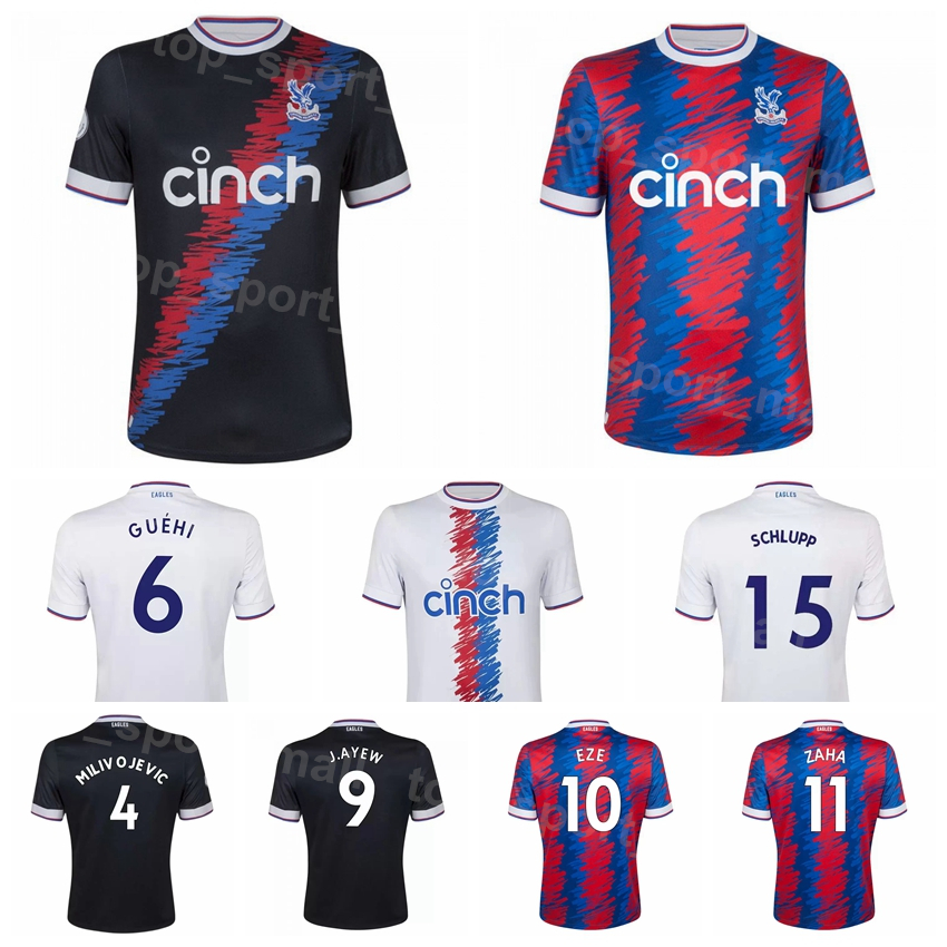 

2022 2023 Club Soccer 11 Wilfried Zaha Jerseys 2 Joel Ward 3 Tyrick Mitchell 17 Nathaniel Clyne 7 Michael Olise 16 Joachim Andersen Football Shirt Kits ShuiJinGong, With patch