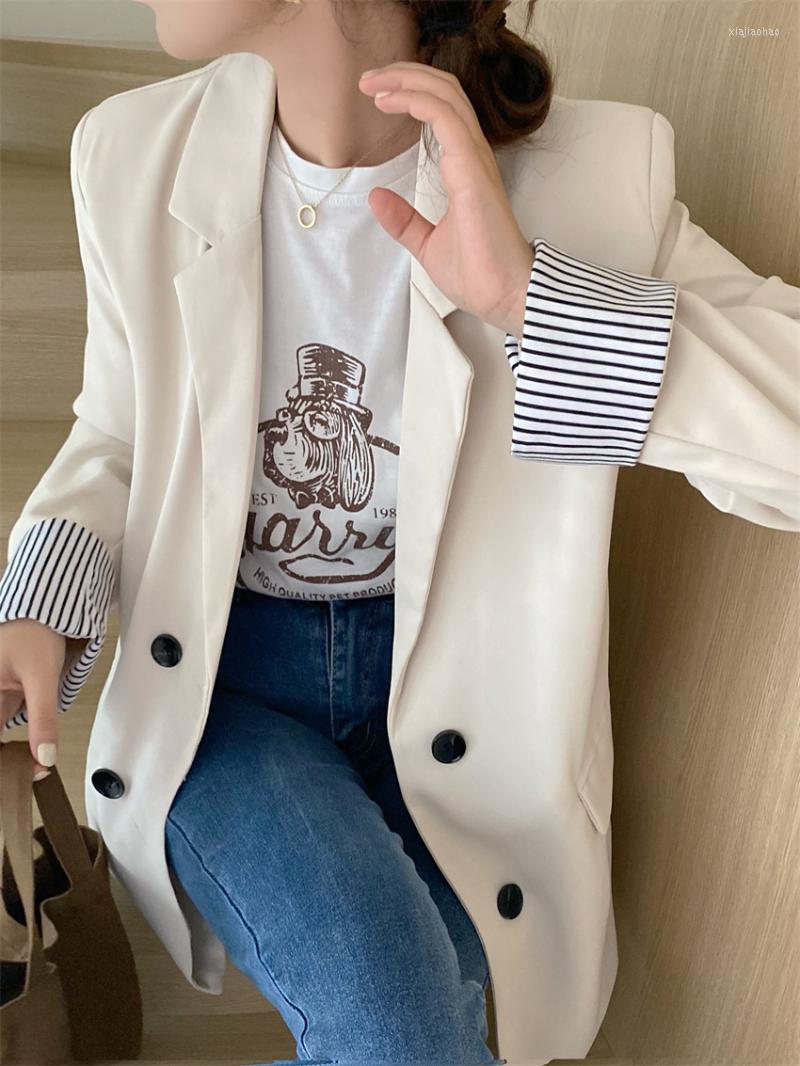 

Women's Suits HziriP 2022 Stylish Women Blazers Chic Gentle Lady Work Wear Spring Office Fashion Casual Minimalist Loose OL Coats, Black