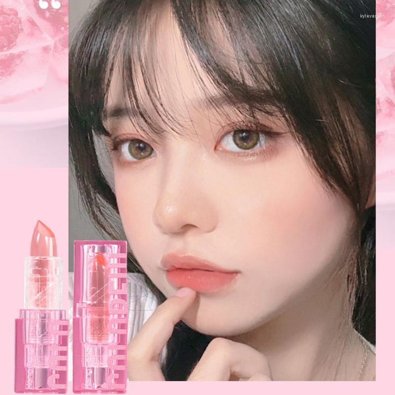 

Lip Gloss Hydrating Care Plumper Magic Color Moisturizer Transparent Jelly Stick Crystal, Pink