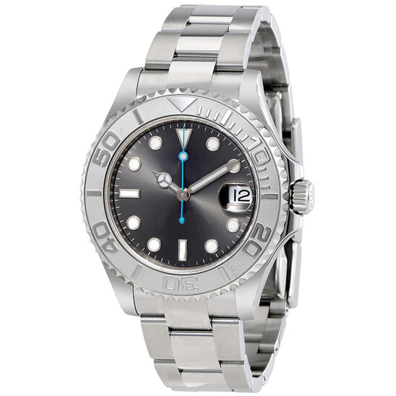 

Clean factory quality Mens Watches Yacht Style 40mm Silver Dial Master 3135 Automatic Sapphire Glass Classic Model Folding WristWatch Super Luminous watch, Not for watch
