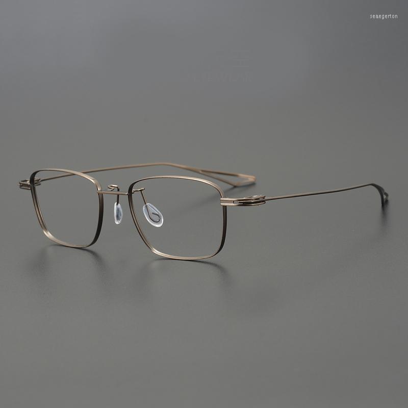 

Sunglasses Frames Pure Titanium Retro Glasses Frame Men Square Vintage Designer Optical Eyewear Myopia Reading Women Prescription Eyeglasses