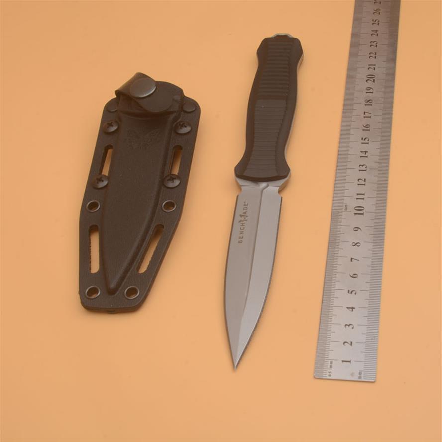 BENCHMADE INFIDEL 133 133BK Tactical Fixed Blade Knife D2 Double Edge Outdoor Camping Hunting Survival Pocket Utility C81 bm535 Christm210F