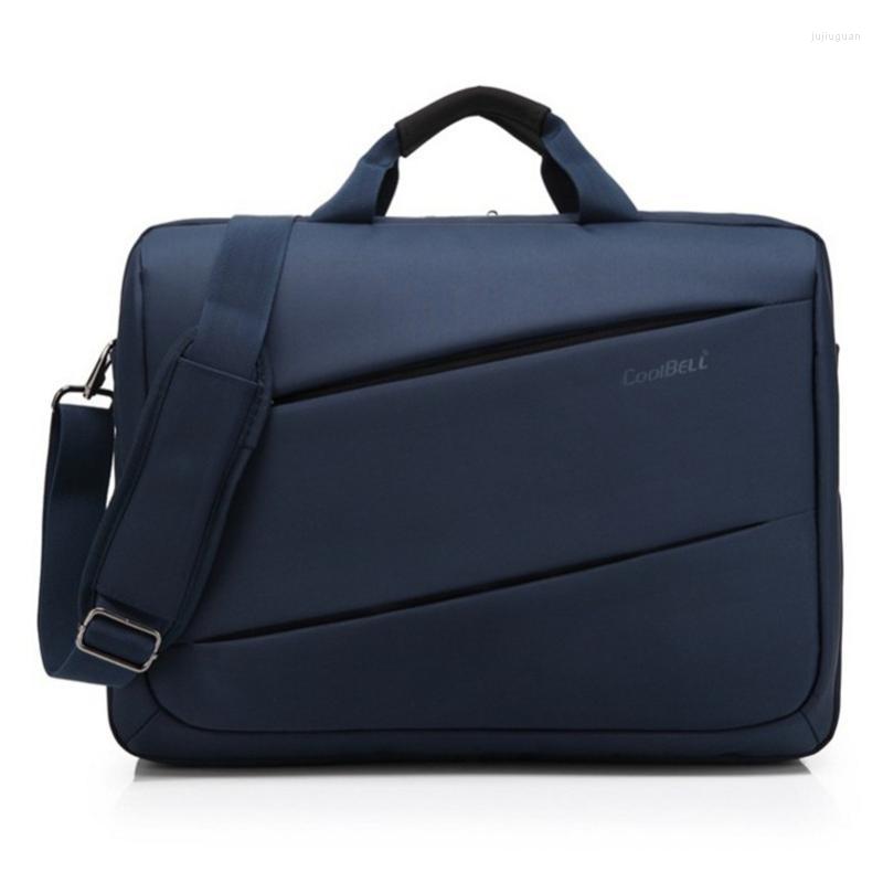 

Briefcases Cool Bell High Quality Nylon Bag 17.3" Laptop Bags Waterproof Men Briefcase 2022 Large Capacity Handbags, Black handbag