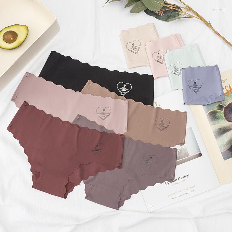 

Women's Panties European Ice Silk Underwear Women's Sexy Solid Color Comfort Briefs Low Waist Seamless Underpants Female Lingerie, Black
