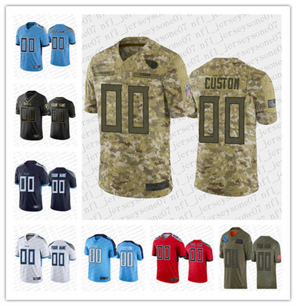 

Jersey Custom Men women youth Tennessee''Titans''100th Season Black white green blue Vapor Limited Sewn embroidery''nfl