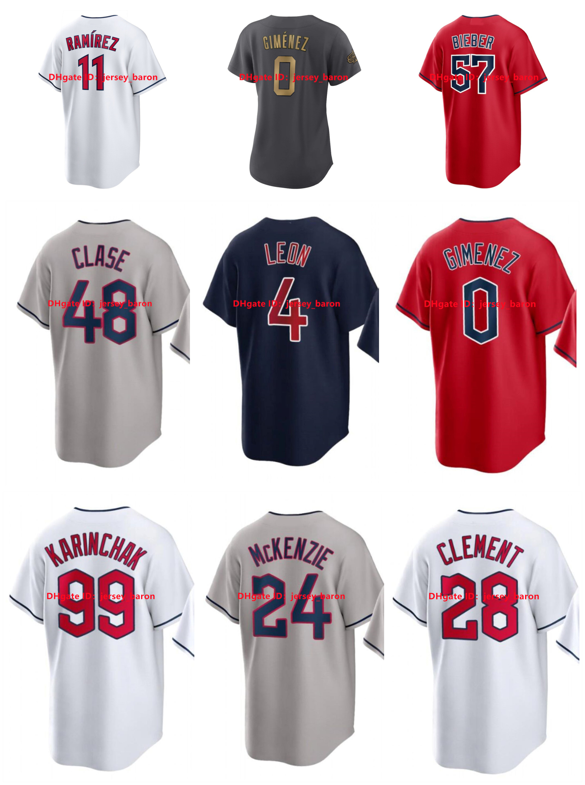 

Jose Ramirez Baseball Jersey Guardians Shane Bieber Emmanuel Clase Andres Gimenez Sandy Leon Andres Gimenez Triston McKenzie James Karinchak Myles Straw Miller, Kids size s m l xl