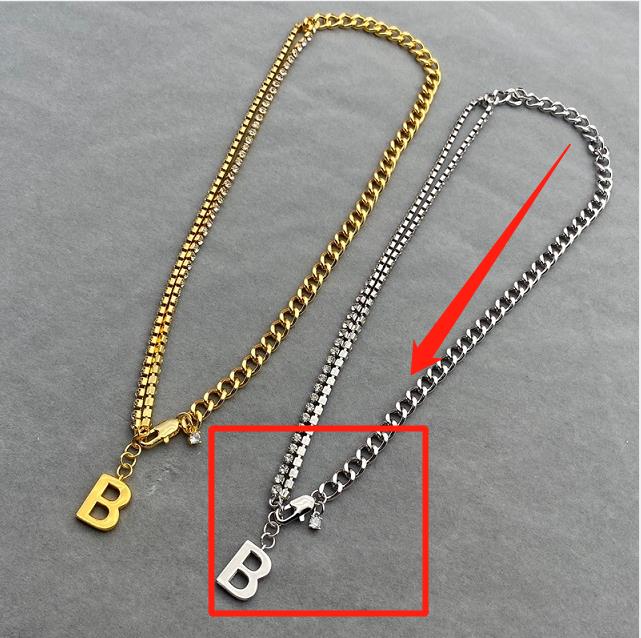 

Pendant Necklaces Women Pendant Necklace Designer Jewelry Luxury Silver gold Necklace for mens Letters Chains b Necklaces Party Accessories T2302033
