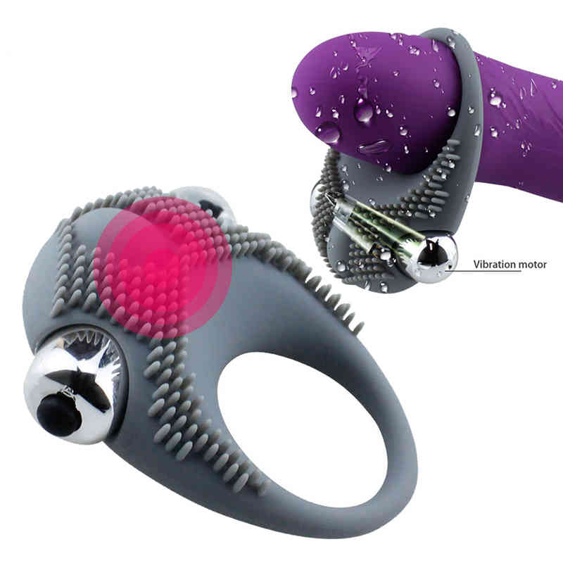 Massager Vibrator Penis Rings Vibrating Cock Ring Sex Toys for Couples Men Delay-image-795337491