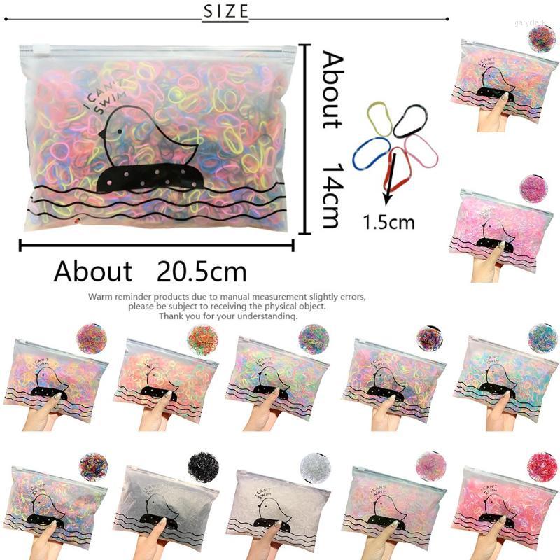 

Ball Caps Disposable Band Hair Pack Elastic / Colorful Rubber 1000 Fashion Girl Kids Accessories