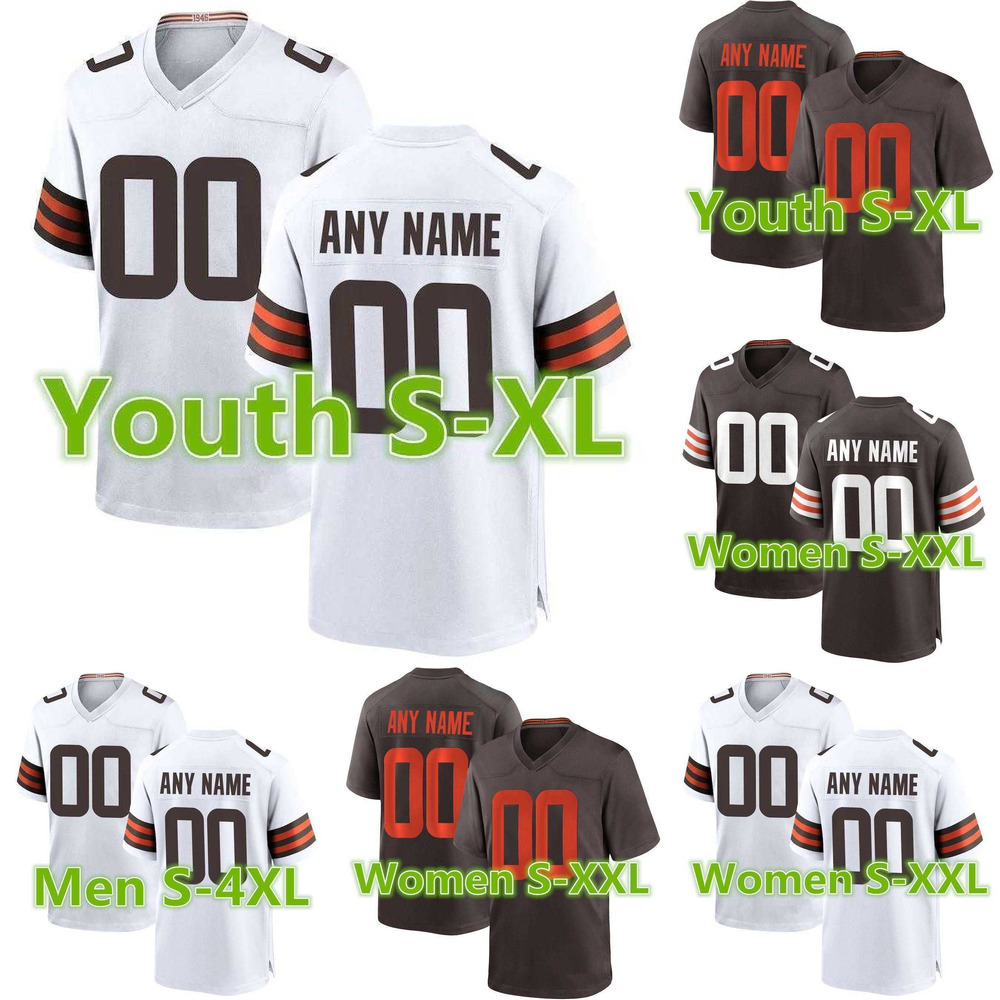 

4 Deshaun Watson jersey custom Cleveland''Browns''men women youth 2 Amari Cooper 24 Nick Chubb 28 Jeremiah Owusu-Koramoah Football Jerseys, Color