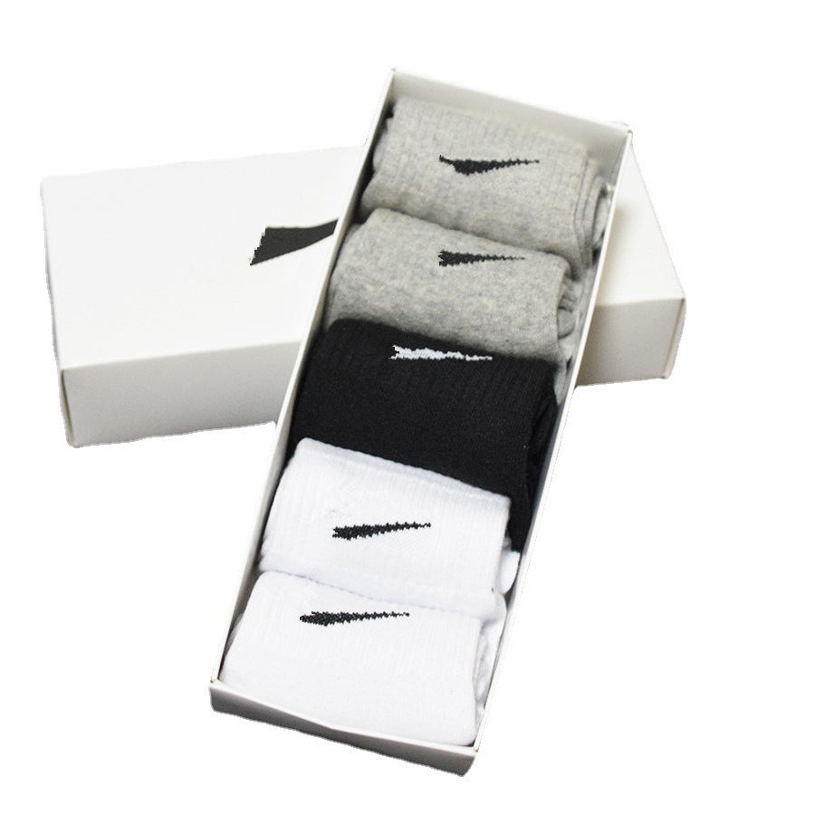 

Women Men Sport Brand Ankle Socks Textile 5 Pairs Designer Basketball Socks  Stockings Box Packaging, 5 pair/box