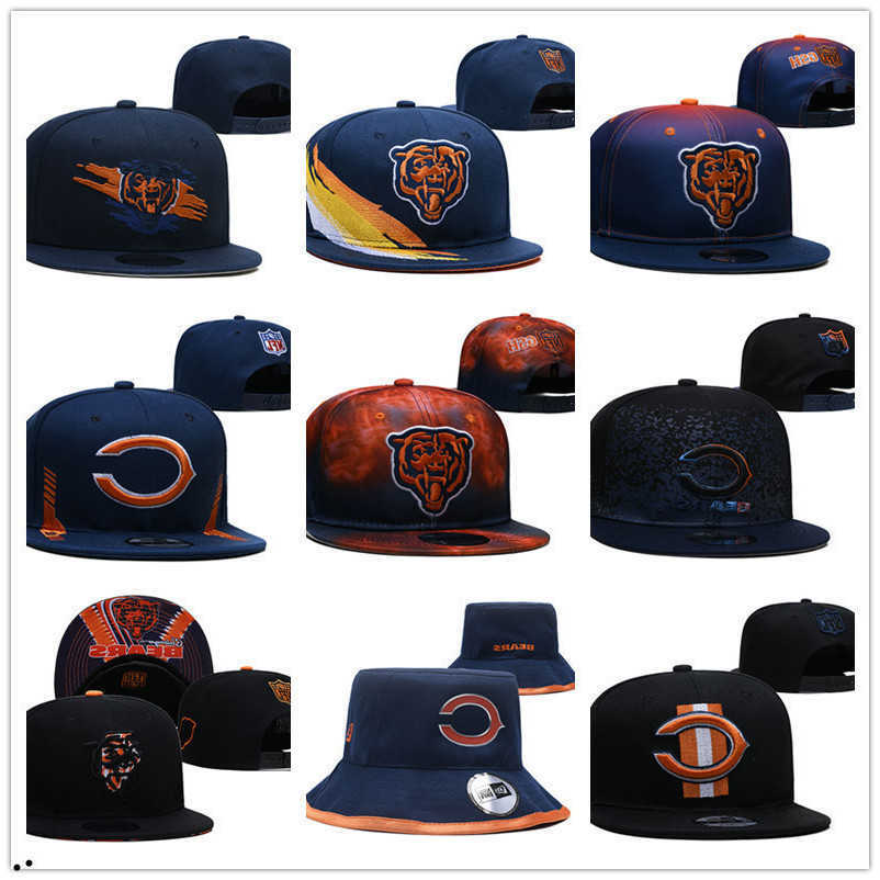 

Snapbacks Chicago''Bears''Men Football hats Sports Caps Adjustable Fit Hat black