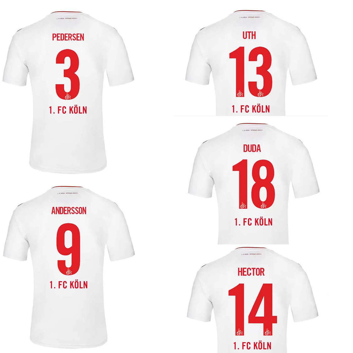 

22-23 Koln Customized Thai Quality Soccer jerseys yakuda 9 ANDERSSON 11 KAINZ 13 UTH 14 HECTOR 15 KILIAN 17 SCHINDLER 18 DUDA 27 MODESTE football wear Design Your Own, 22-23 home