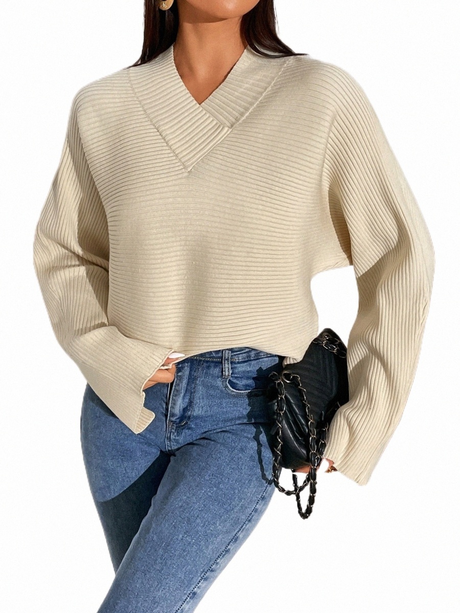 

Women's Sweaters dolman Sleeve Slit Cuff Sweater i5Tgightg#, Navy