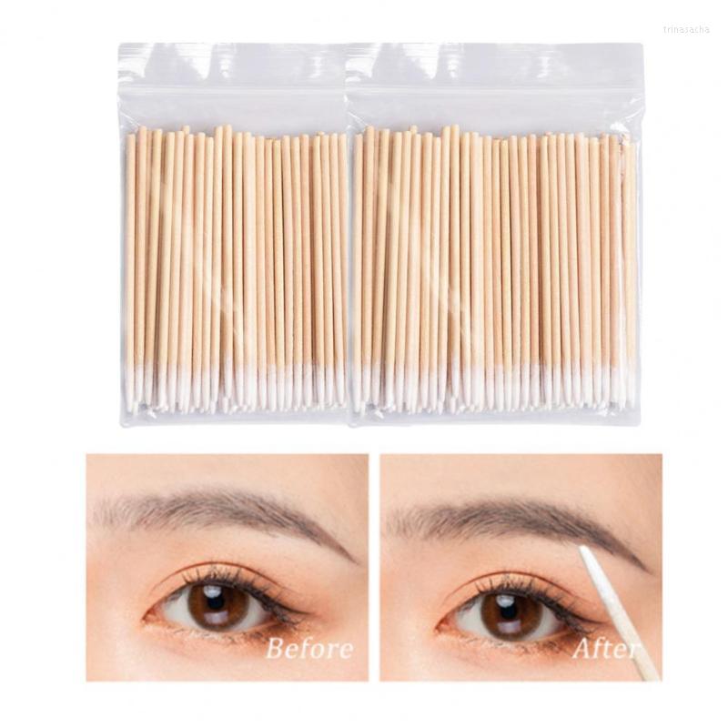

Makeup Tools 2 Bags Useful Cotton Swab Slim Sharp Mouth Eyelash Extension Tool