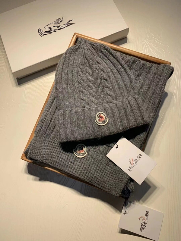 

2022 Designer Hats & Scarves Sets Men Scarf And Hat Classical Fashion Set Women Winter Cotton Wool Beanie Ladies Wrap Scarves 6688
