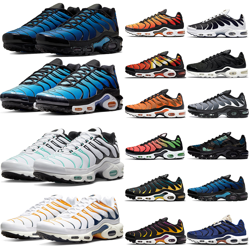

tn plus running shoes tns mens womens Triple Black Hyper Jade University Blue Oreo Black Metallic Sky Psychic Grape outdoor sports men women trainers sneakers, 40-46 worldwide
