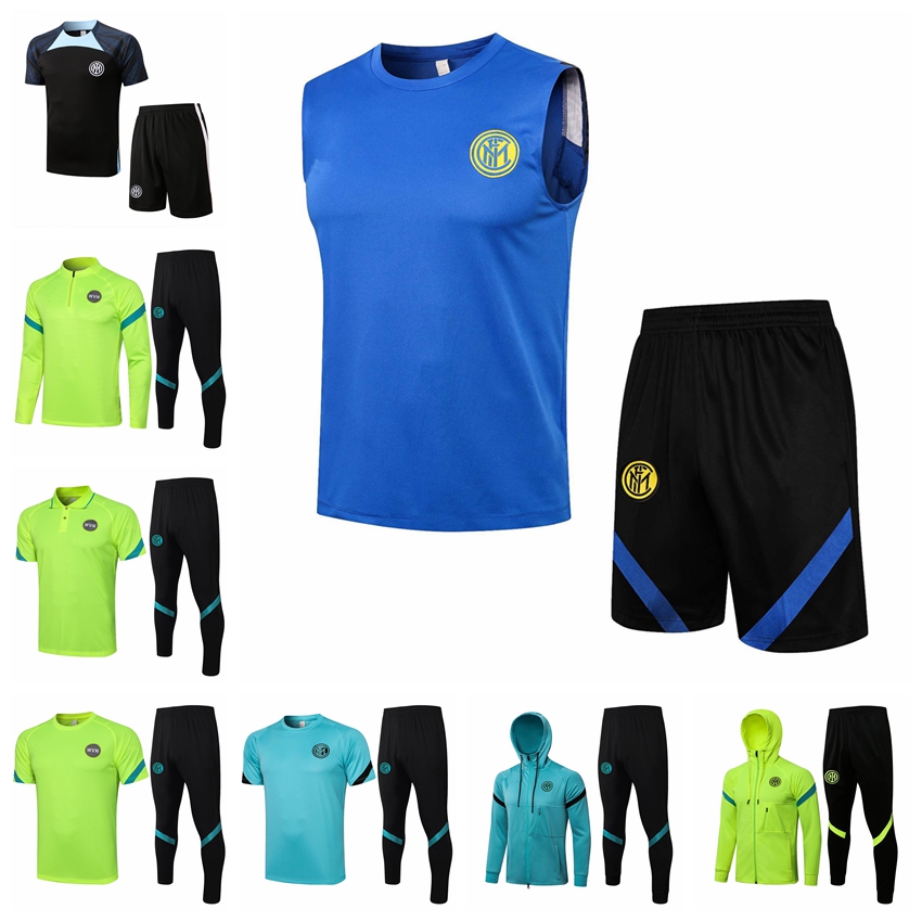

22/23 New Inter Milans Tracksuits Falf Long Zipper Jacket Vest Training Suit Jogging Set Football Soccer Jerseys Kit Chandal Survetement Maillots De Foot GH016, 21