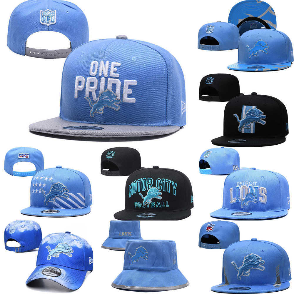 

Snapbacks Detroit''Lions''Men Football hats Sports Caps Adjustable Fit Hat black