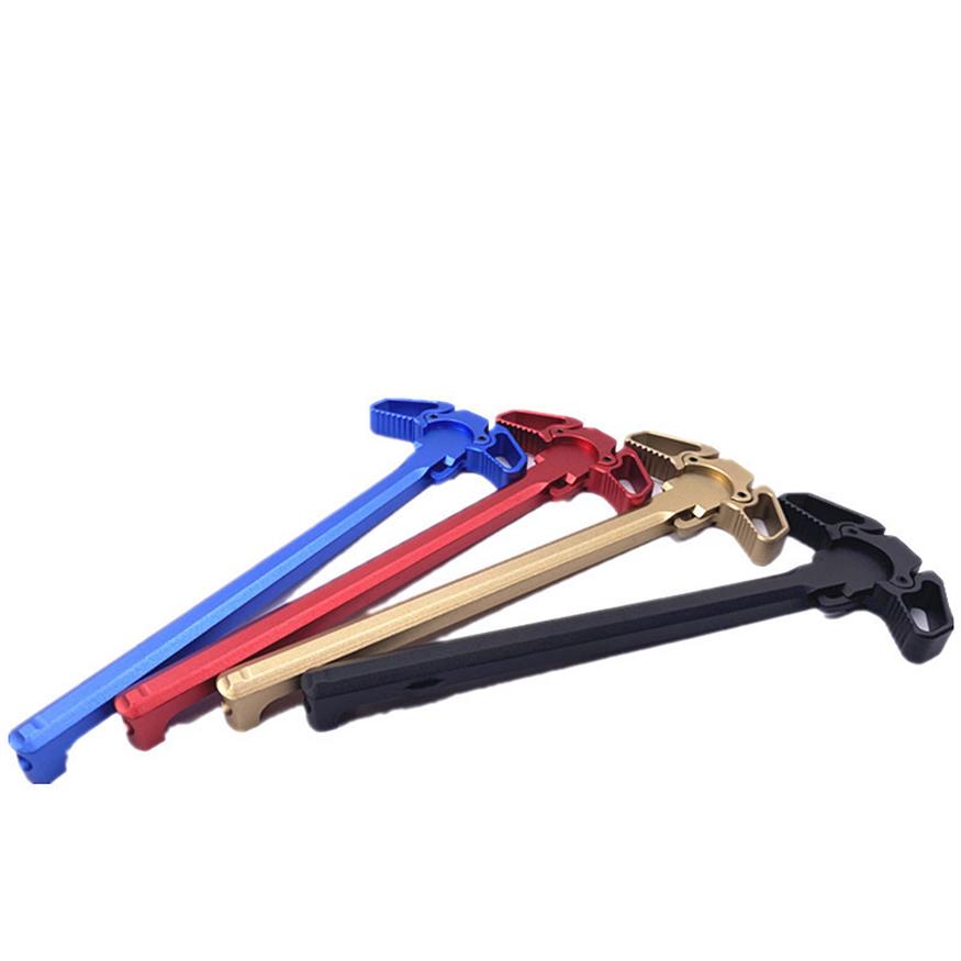 

Colorful CNC aluminum Cocking Charging Handle Extended Latch for 5 56 GBB M4 AR15 Series AR Airsoft279a
