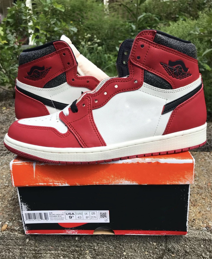 

2022 Release Authentic 1 High OG Shoes Lost & Found Chicago Reimagined Cracked Leather Varsity Red Black Sail Muslin Mens Outdoor Sneakers Sports With Original box