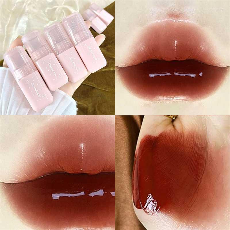 

Lip Gloss 6 Colors Velvet Mirror Water Glaze Liquid Lipstick Waterproof Nude Long Lasting Women Tint Cosmetics, 06