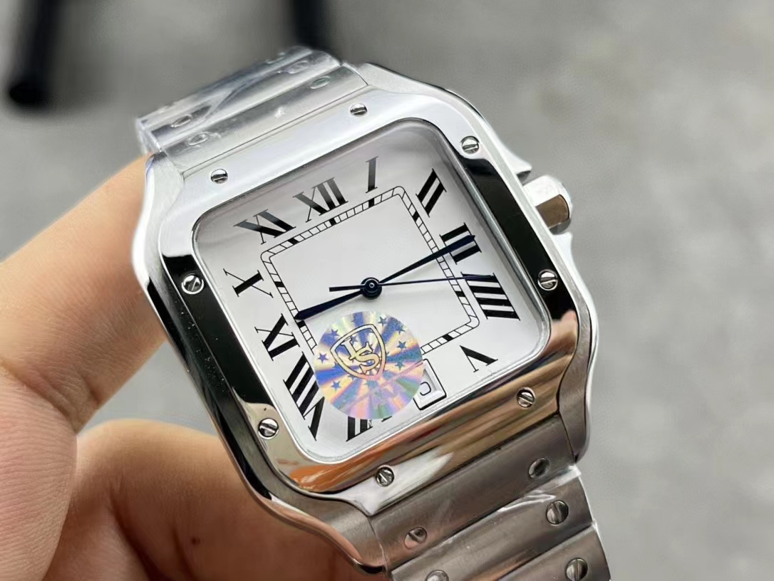 

Men's Mechanical Watch High Quality Movement Fully Automatic Winding Sapphire Surface Silver Casual Watch 39.8mm