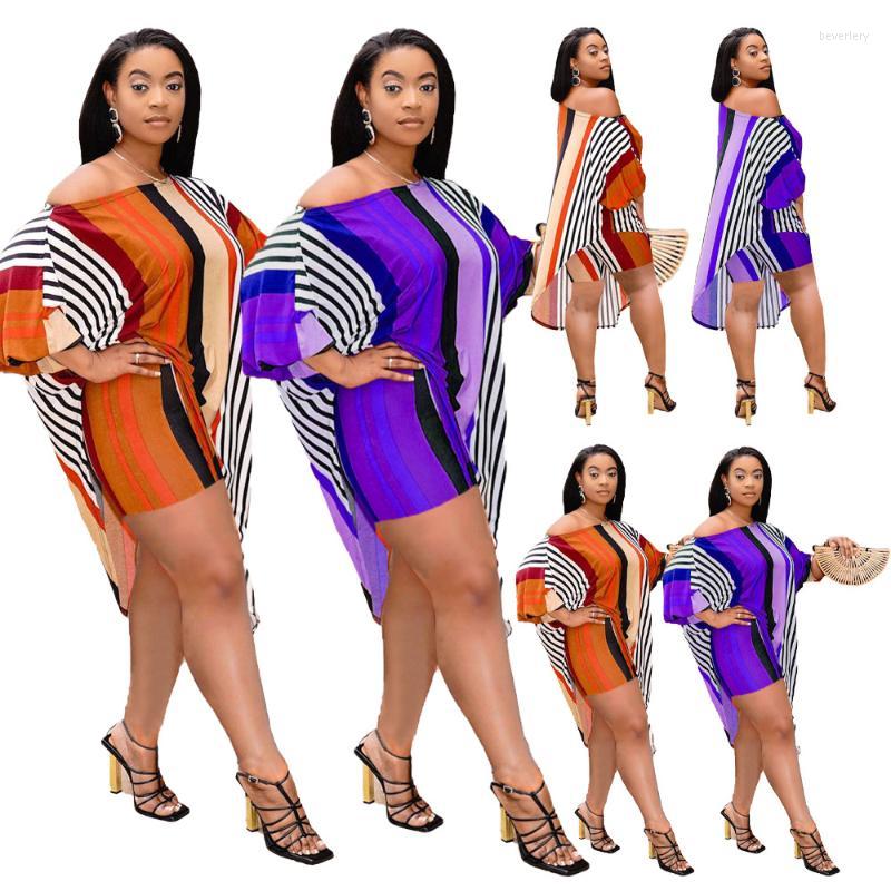 

Women' Tracksuits Casual Striped Printed Outfits Women' Two Piece Suit Home Loose Sports Fashion Leisure Summer Boyfriend Style, Orange
