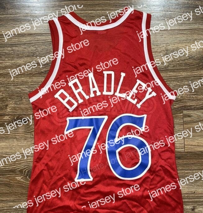 

Basketball Jerseys Custom #76 Shawn Bradley Basketball Jersey Men's All Stitched Any Size 2XS-3XL 4XL 5XL Name Or Number Top Quality, Red