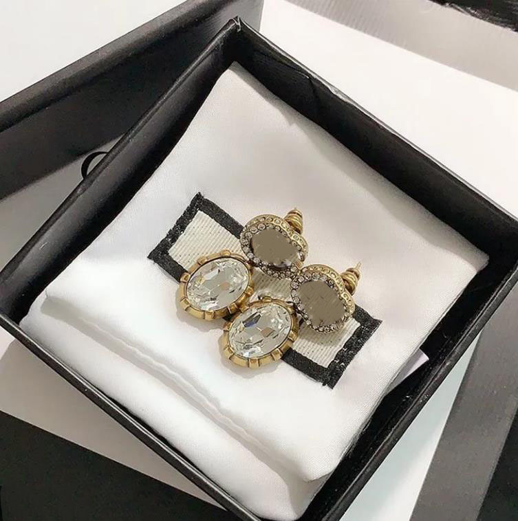 

Charm S925 Silver Pin vintage rhinestone earrings jewlery earrings designer luxury orecchini aretes cjeweler for mens womens -1