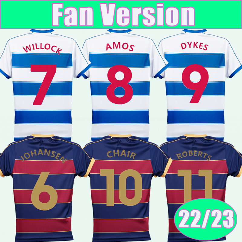 

22 23 Queens Park Rangers Mens Soccer Jerseys AMOS WILLOCK ROBERTS DYKES JOHANSEN Home Away Football Shirts Short Sleeve Uniforms, Qm9963 22 23 home no patch