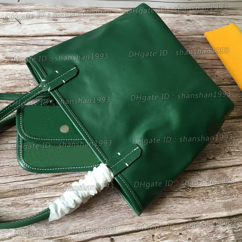 

Women Shopping Bag Small Beach Bags Fashion Genuine Leather Trim And Handle Mini Reversible Totes With Dust Bag, White