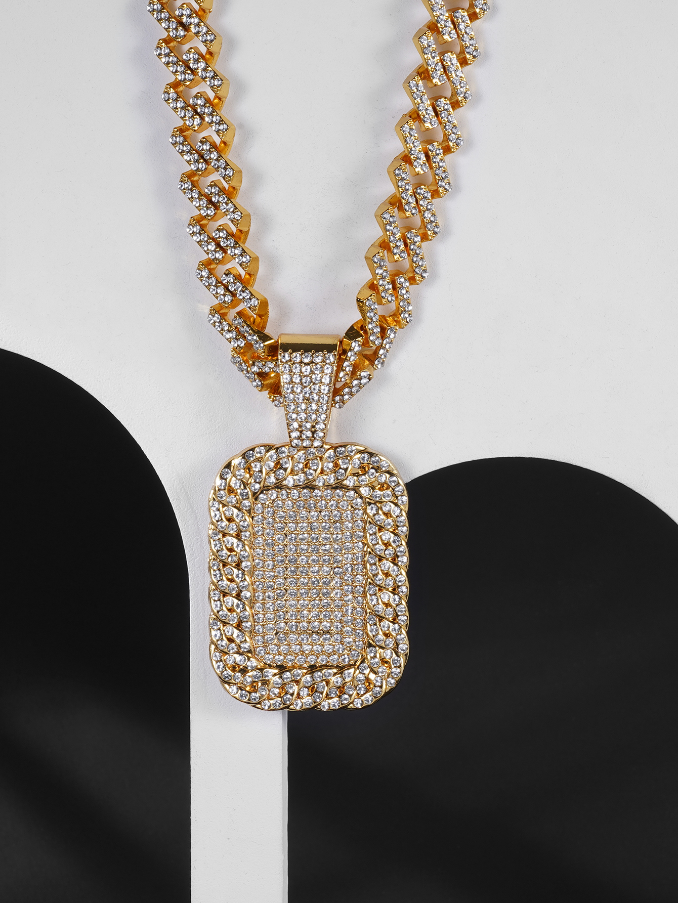 Pendant Necklaces Pendants graduated tennis Jewelry Fashion Zircon Cross Necklace Hip Hop Gold Chain For Men Women Drop Delivery Diamond design-image-795464483