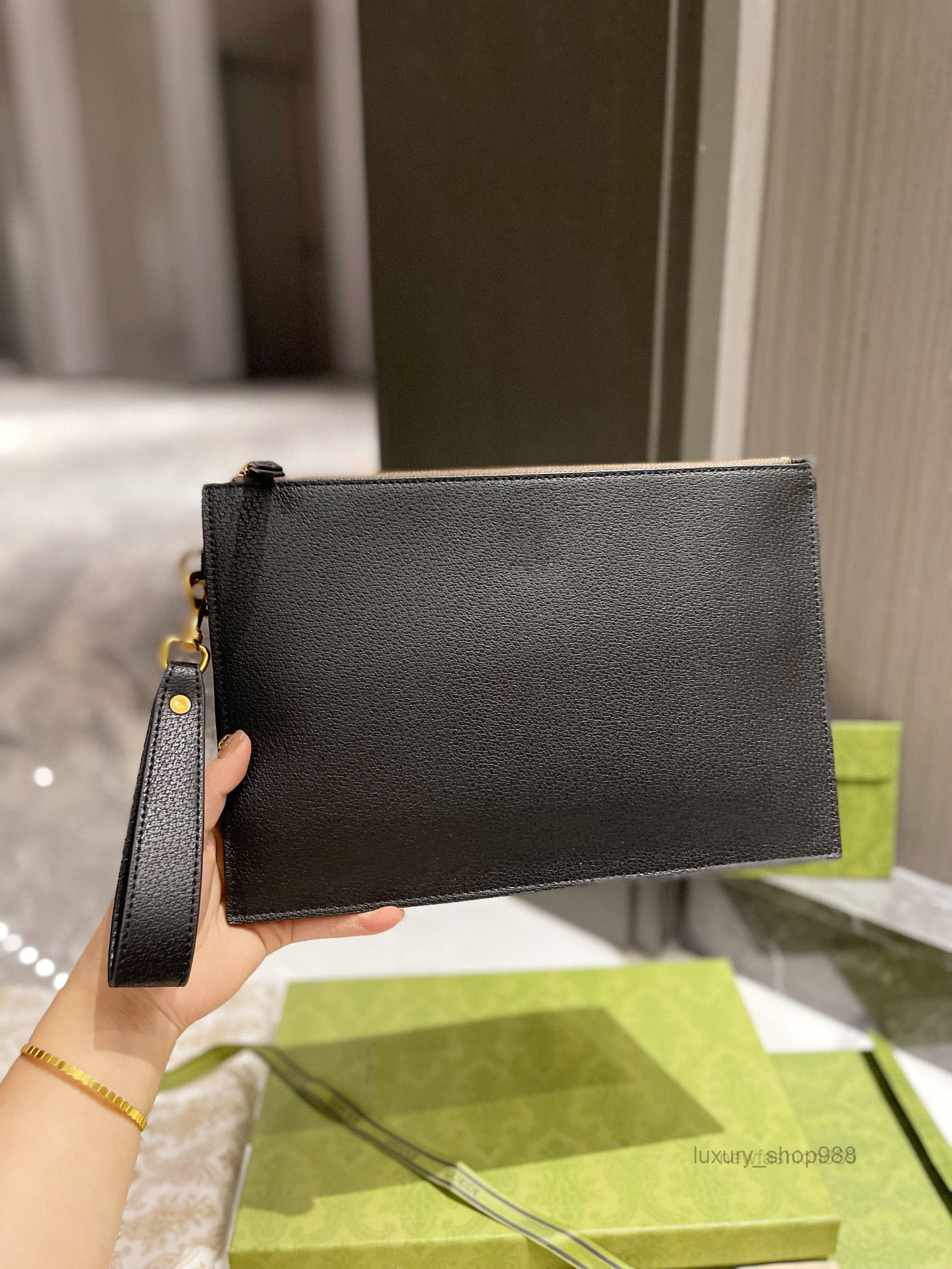 

men Clutch Bags Clutch Bags Designer HH High Quality Designers Toiletry Men Women Luxurys envelope Hbags Lady Classic Large Capacity Brown P, 133