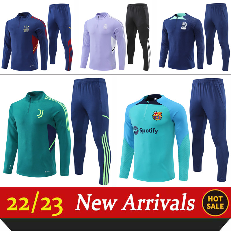 

2023 tracksuit men soccer jacket training suit camiseta football LLORENTE 22/23 half Long zipper, 15