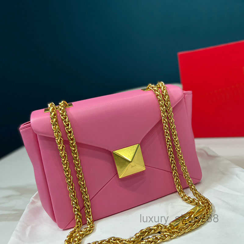 

Lady Mini Rivet Crobody Bags Slide Chain Shoulder Women Flap Hbag Fashion Purse Sheepskin Leather 6 s Clutch Dinner Bag Metal Buckle