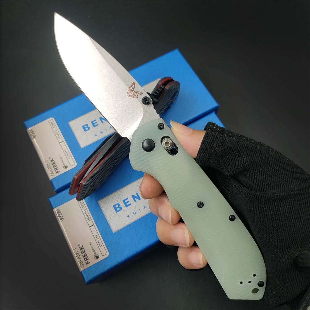 

TACTICAL Camping Hunting Utility Outdoor EDC Manual Open KNIVES Tool BENCHMADE 560BK-1 560 G10 Handle CPM-M4 Blade Pocket Folding Knife Survival