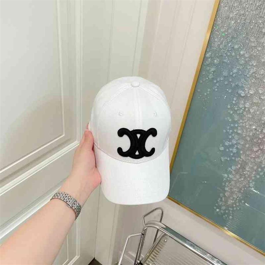 

Designer Ball Celins Caps Correct version Triomphe Baseball Hat Womens fashion brand same flocking double letter duck tongue hat mens f208h, Correct version arc de triomphe white