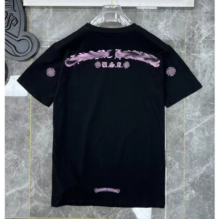 

Men' Luxury Heart Brand t Shirts Ch Man T-shirt Chromes Summer Fashion Women Cross Sanskrit Tees Letter Designer Tshirts Boy Loose Round, Please contact customer service